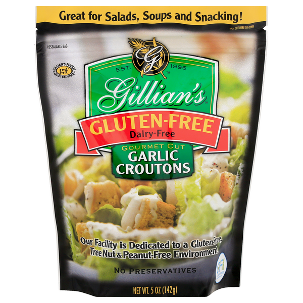 Gillian's Gluten & Dairy Free Gourmet Cut Garlic Croutons