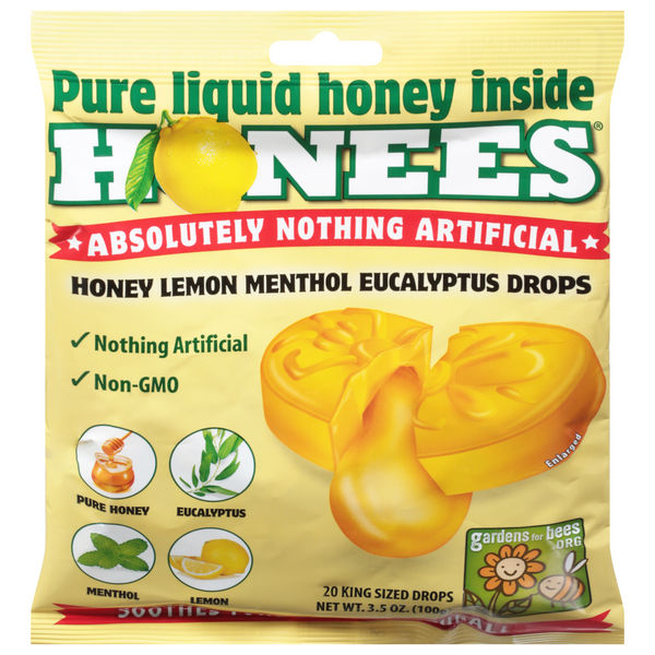 Save on Honees Cough Drops Honey Lemon Menthol Eucalyptus Order Online