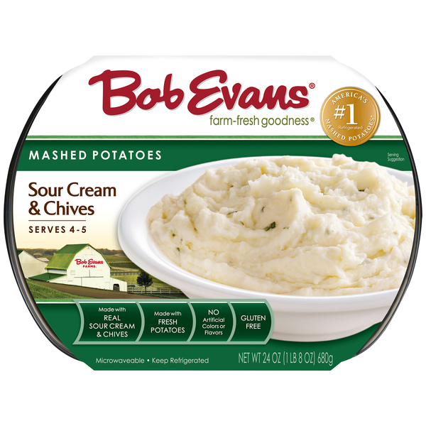 Bob Evans Mashed Potatoes Sour Cream & Chive Gluten Free