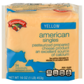 Hannaford Singles Yellow American Cheese Slices - 24 ct