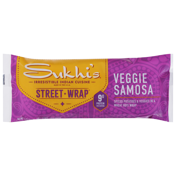 Sukhi's Indian Cuisine Veggie Samosa Street Wrap Frozen
