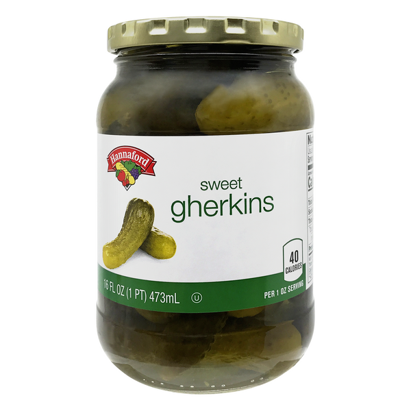 Hannaford Sweet Gherkin Pickles