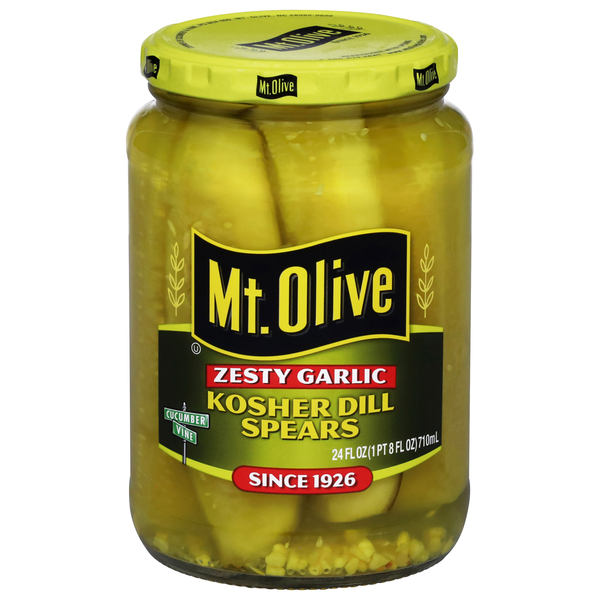 Mt. Olive Zesty Garlic Kosher Dill Pickle Spears