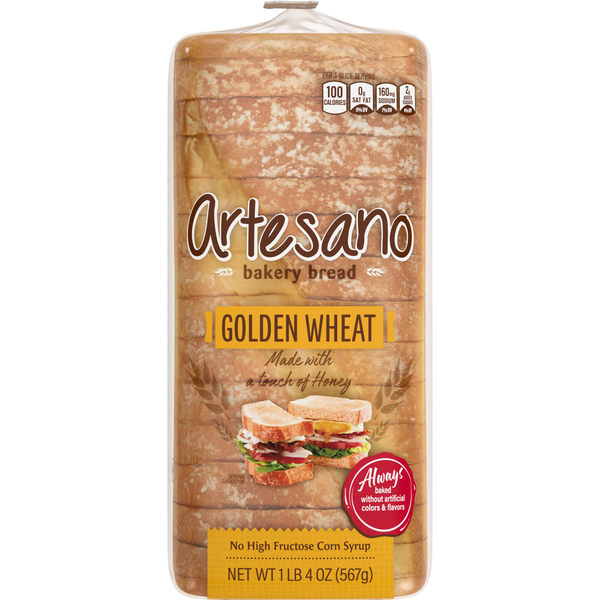 Artesano Golden Wheat Bread Sliced