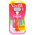 Gillette Venus Tropical Razors w/Scented Handle 3 Blade Disposable