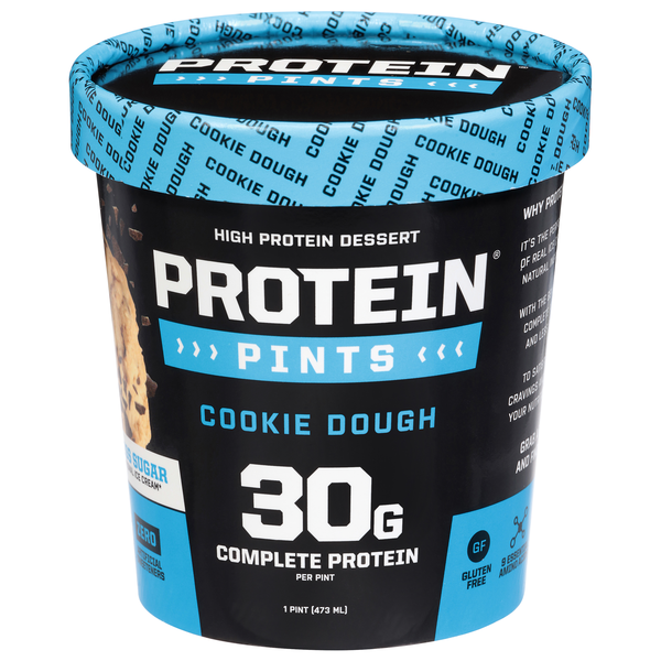 Protein Pints Cookie Dough High Protein Dessert Frozen