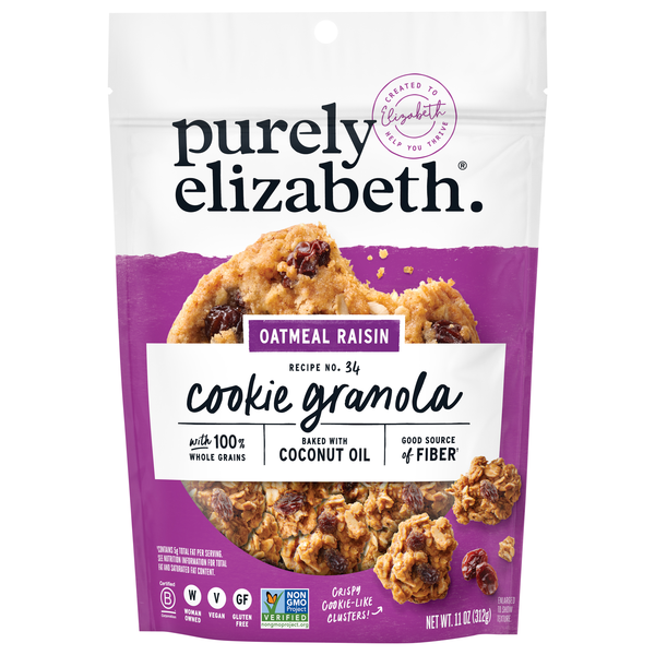 Purely Elizabeth Gluten Free Oatmeal Raisin Cookie Granola