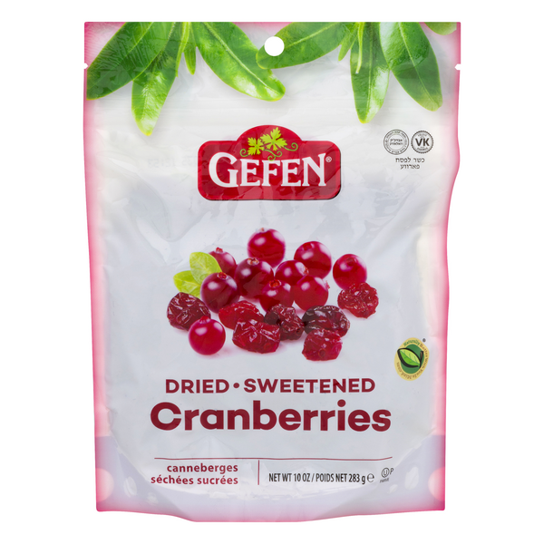 Gefen Sweetened Dried Fruit Cranberries
