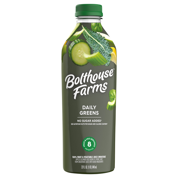 Save on Bolthouse Farms Daily Greens Fruit & Vegetable Juice No Sugar