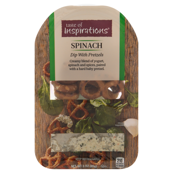 Save on Taste of Inspirations Spinach Dip with Pretzels Order Online