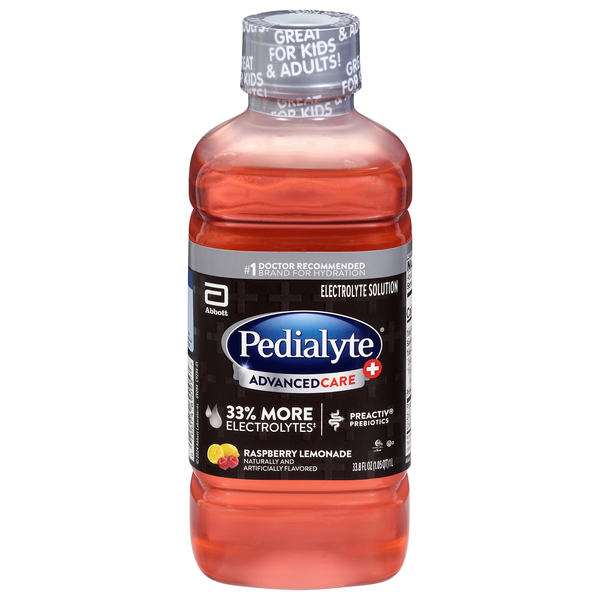 Pedialyte Raspberry Lemonade Electrolyte Solution