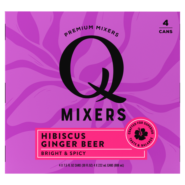 Q Hibiscus Ginger Beer - 4 pk