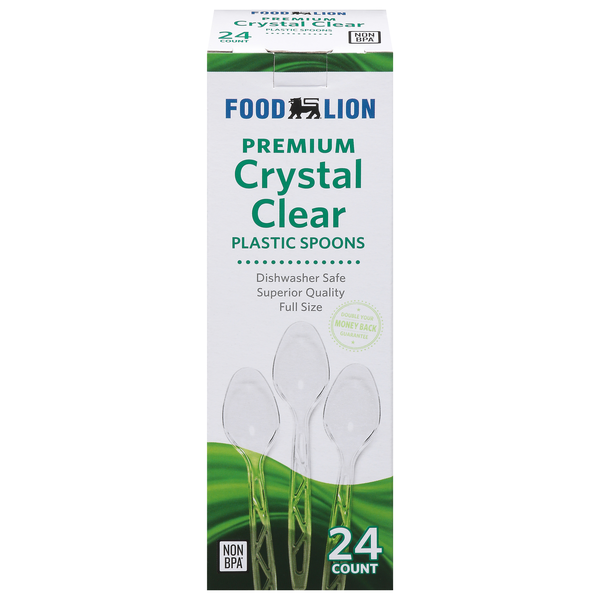 Food Lion Plastic Spoons Premium Crystal