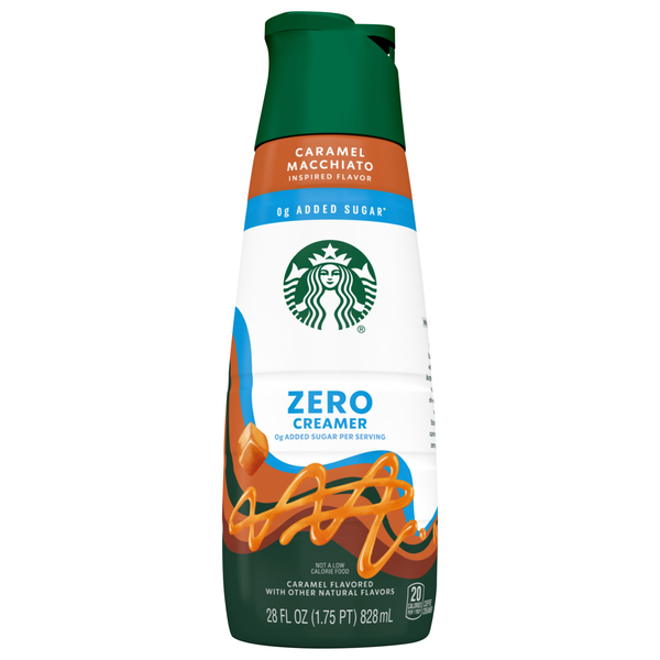 Starbucks Zero Added Sugar Caramel Flavored Coffee Creamer