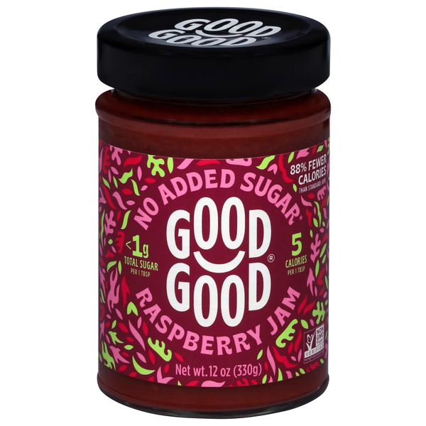 Good Good No Added Sugar Keto Friendly Raspberry Jam