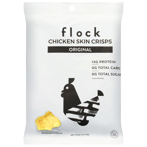 Flock Original Chicken Skin Crisps
