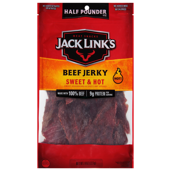 Jack Link's Sweet & Hot 9g Protein Beef Jerky Half Pounder