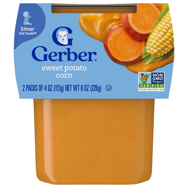 Save on Gerber Natural 2nd Baby Food Sweet Potato Corn ct