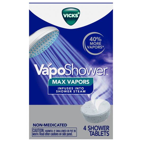 Vicks VapoShower Max Eucalyptus Shower Steamer Tablets