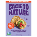 Back to Nature Roasted Garlic & Herb Stoneground Wheat Crackers