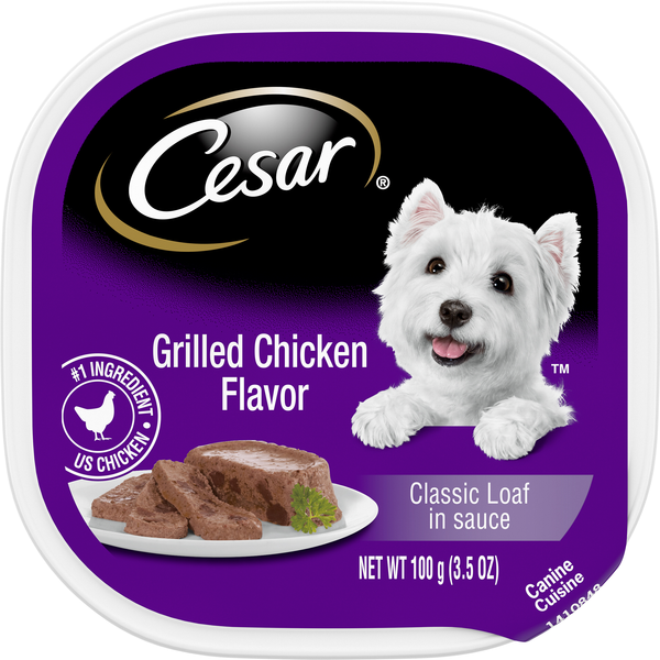 CESAR Classic Loaf in Sauce Grilled Chicken Flavor Adult Wet Dog Food