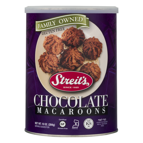 Streit's Macaroons Chocolate Gluten Free Kosher for Passover