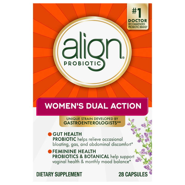 Align Woman's Dual Action Gut & Feminine Health Dietary Supplement