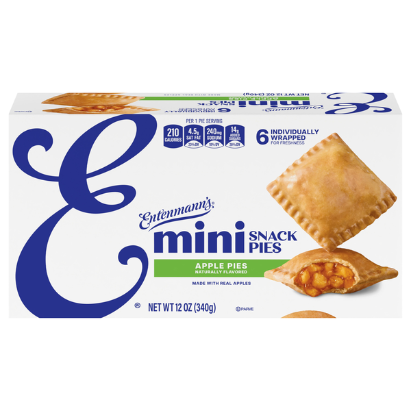 Entenmann's Apple Mini Snack Pies - 6 ct