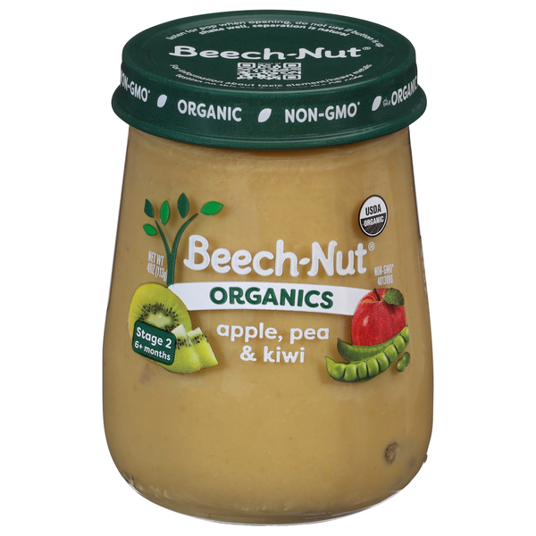 Beech-Nut Organics Stage 2 Apple Pea & Kiwi Baby Food