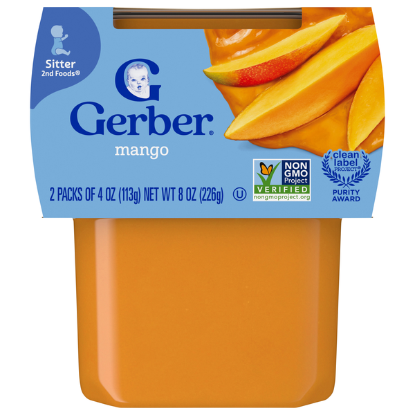 Gerber Natural Sitter Mango Baby Food - 2 ct