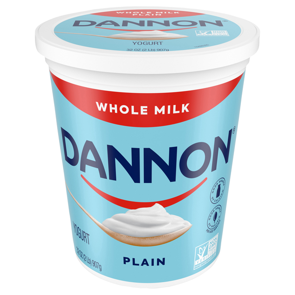 Dannon Whole Milk Plain Yogurt