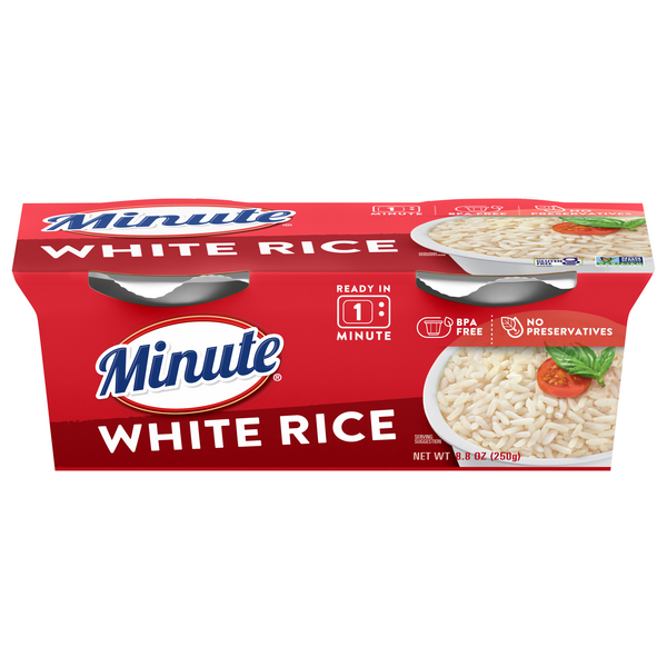 Save on Minute 60 Second White Rice Cups 2 ct Order Online Delivery