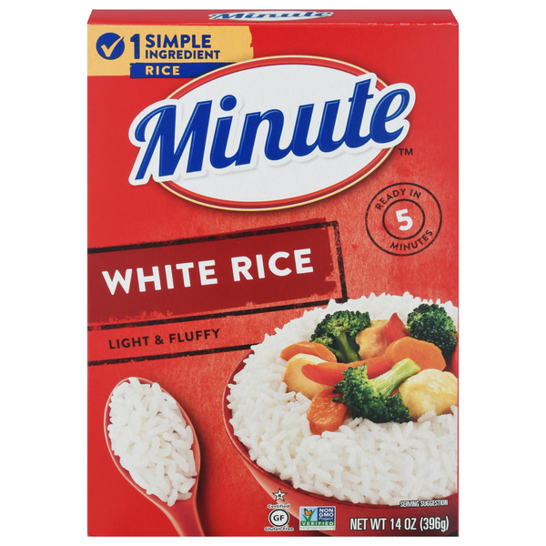 Save on Minute 5 Minute Instant White Rice Enriched Long Grain Gluten