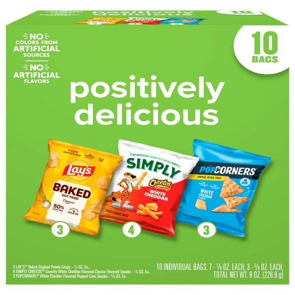 Frito-Lay Positively Delicious Mix Snack Variety Pack - 10 ct