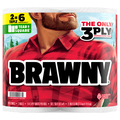 Brawny Tear-A-Square Triple Rolls 3-Ply Paper Towels - 2 ct