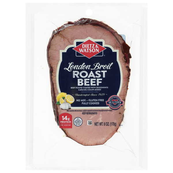 Dietz & Watson London Broil Roast Beef Sliced