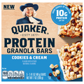 Quaker Cookies & Cream 10g Protein Granola Bars - 5 ct