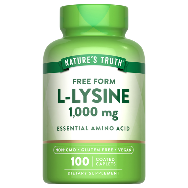 Nature's Truth L-Lysine 1000 mg Coated Caplets