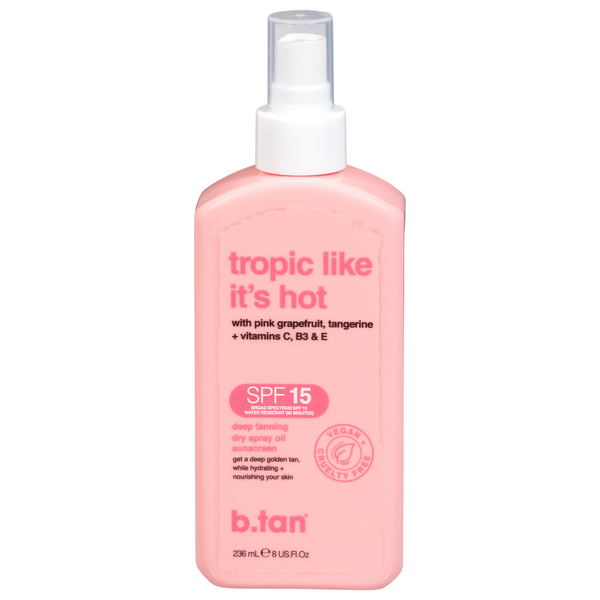 b.tan Tropic Like It's Hot SPF 15 Dry Spray Oil Sunscreen