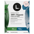 L. Organic Cotton Regular/Super Absorbency Tampons