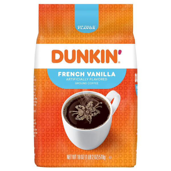 Dunkin' French Vanilla Flavored Medium Roast Ground Coffee
