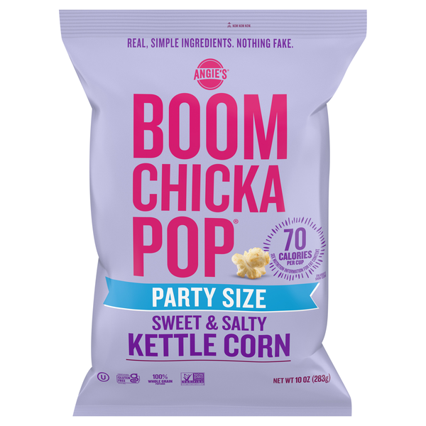 Angie's BOOMCHICKAPOP Sweet & Salty Kettle Corn Popcorn Party Size