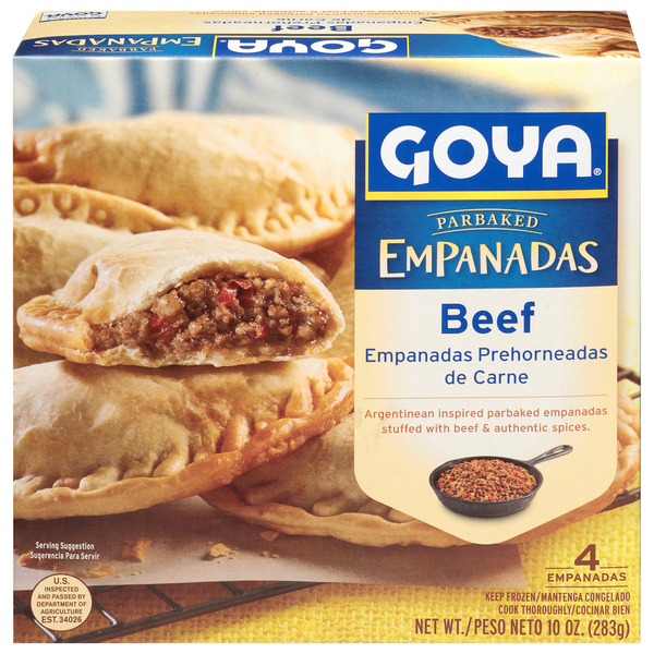 Goya Baked Beef Empanadas - 4 ct Frozen