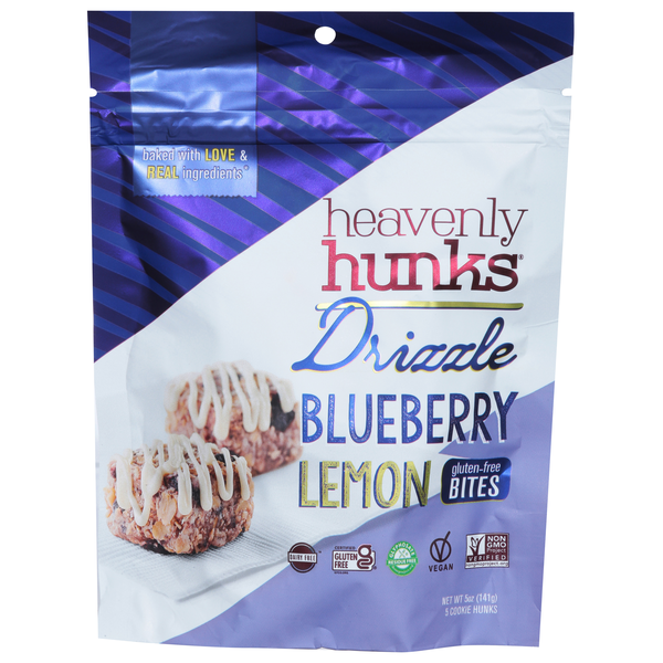 Heavenly Hunks Gluten Free Drizzle Blueberry Lemon Bites - 5 ct