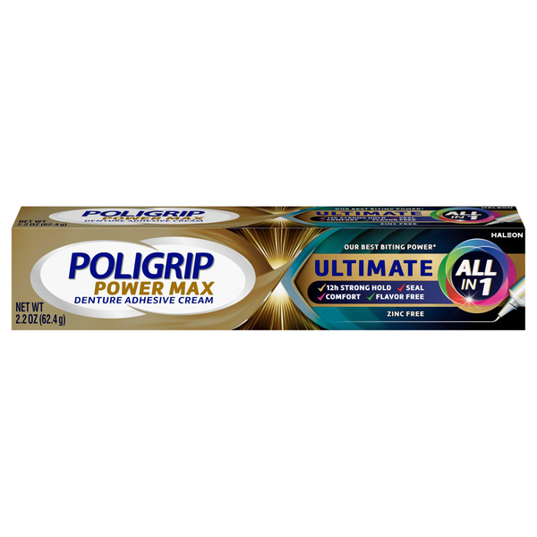 Poligrip Power Max Denture Adhesive Cream
