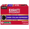 Eight O'Clock Coffee Italian Espresso Dark Roast K-Cup Coffee Pods