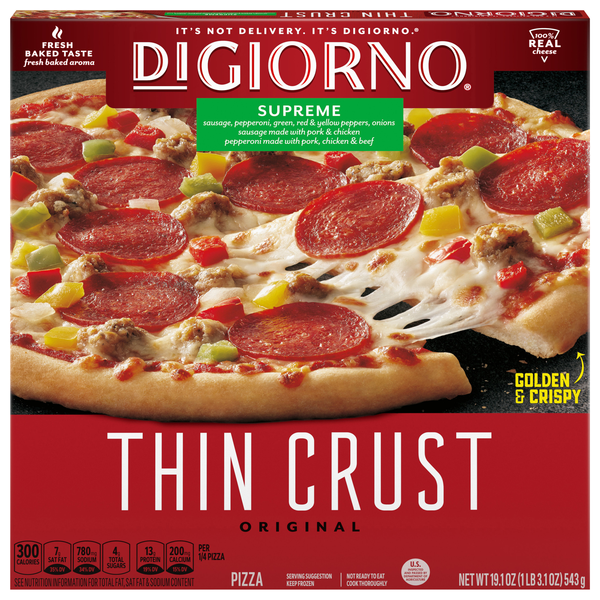 DiGiorno Original Thin Crust Supreme Pizza Frozen