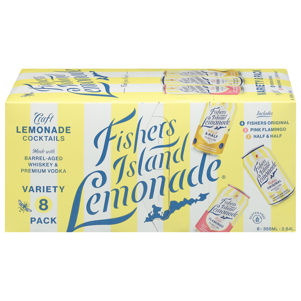 Fishers Island Lemonade Cocktails Variety Pack - 8 pk