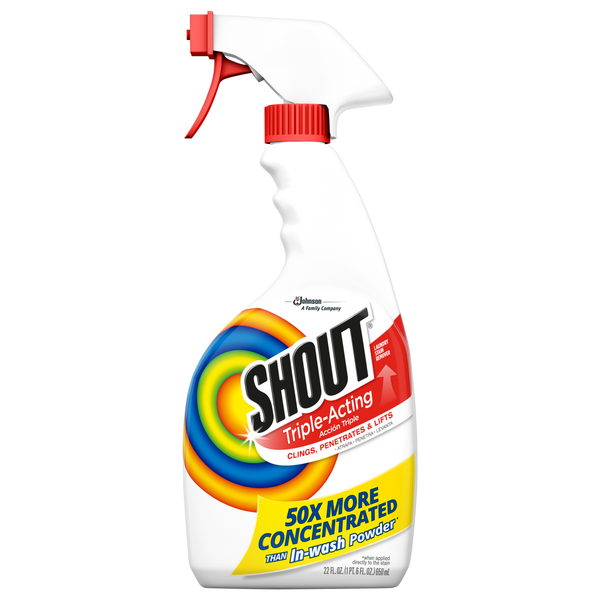 Shout Triple Acting Liquid Laundry Stain Remover Trigger Spray
