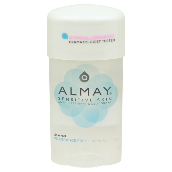 Almay Sensitive Skin Fragrance Free Antiperspirant Deodorant Clear Gel